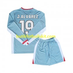 Atlético Madrid Julian Alvarez 19 Barn Borta Matchtröja 2024/25 Långärmad