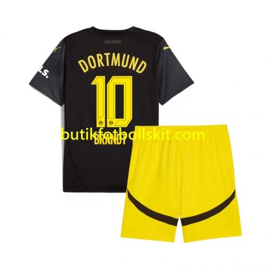 Borussia Dortmund Julian Brandt 10 Barn Borta Matchtröja 2024/25 Kortärmad