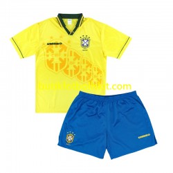 Brasilien 1994 Retro Barn Hemma Matchtröja Kortärmad