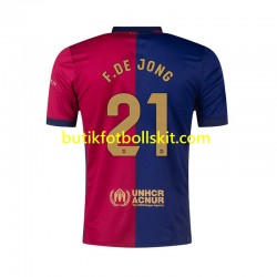 FC Barcelona F. DE JONG 21 Män Hemma Matchtröja 2024/25 Kortärmad
