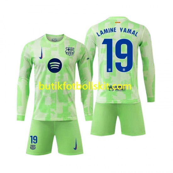 FC Barcelona Lamine Yamal 19 Barn Tredje Matchtröja 2024/25 Långärmad