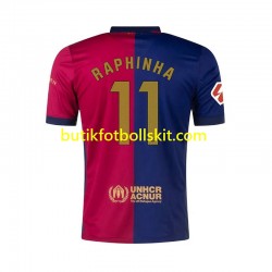 FC Barcelona RAPHINHA 11 Män Hemma Matchtröja 2024/25 Kortärmad