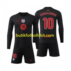 FC Barcelona Ronaldinho 10 Barn Borta Matchtröja 2024/25 Långärmad