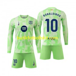 FC Barcelona Ronaldinho 10 Barn Tredje Matchtröja 2024/25 Långärmad