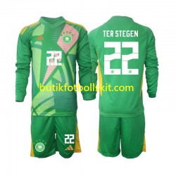 Tyskland Ter Stegen 22 Målvakt Barn Tredje Matchtröja 2024/25 Långärmad