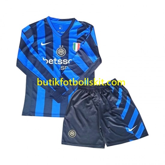 Inter Milan Barn Hemma Matchtröja 2024/25 Långärmad