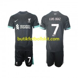 Liverpool Luis Diaz 7 Barn Borta Matchtröja 2024/25 Kortärmad