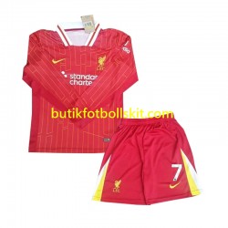 Liverpool Luis Diaz 7 Barn Hemma Matchtröja 2024/25 Långärmad