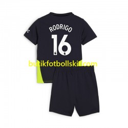 Manchester City RODRIGO 16 Barn Borta Matchtröja 2024/25 Kortärmad
