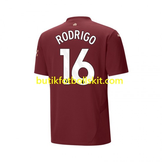 Manchester City RODRIGO 16 Män Tredje Matchtröja 2024/25 Kortärmad