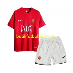 Manchester United 2007 Retro Barn Hemma Matchtröja Kortärmad