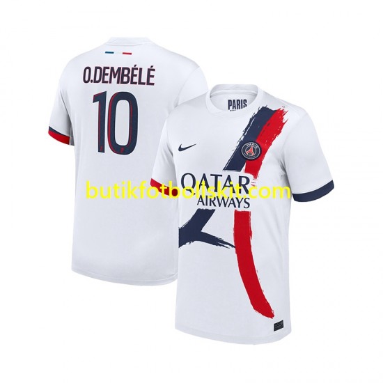 Paris Saint-Germain Ousmane Dembele 10 Män Borta Matchtröja 2024/25 Kortärmad