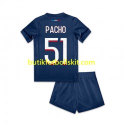 Paris Saint-Germain Willian Pacho 51 Barn Hemma Matchtröja 2024/25 Kortärmad