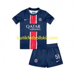 Paris Saint-Germain Willian Pacho 51 Barn Hemma Matchtröja 2024/25 Kortärmad