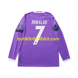 Real Madrid Cristiano Ronaldo 7 2016 Retro Barn Borta Matchtröja Långärmad