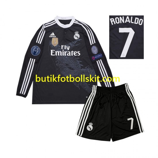 Real Madrid Cristiano Ronaldo 7 2014 Retro Barn Tredje Matchtröja Långärmad