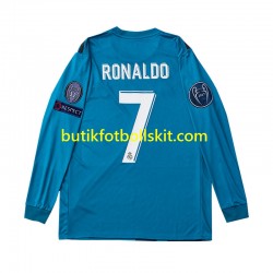 Real Madrid Cristiano Ronaldo 7 2017 Retro Barn Tredje Matchtröja Långärmad