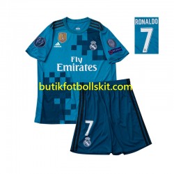 Real Madrid Cristiano Ronaldo 7 2017 Retro Barn Tredje Matchtröja Kortärmad