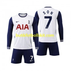 Tottenham Spurs Son 7 Barn Hemma Matchtröja 2024/25 Långärmad