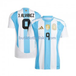 Argentina Julian Alvarez 9 Män Hemma Matchtröja 2024 Kortärmad