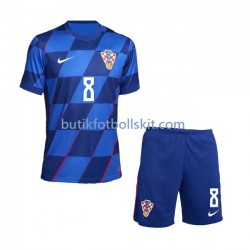 Kroatien Mateo Kovacic 8 Barn Borta Matchtröja Euro 2024 Kortärmad