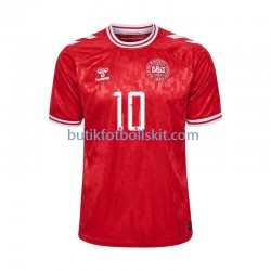 Danmark Eriksen 10 Män Hemma Matchtröja Euro 2024 Kortärmad