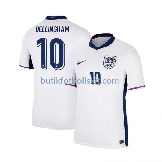 England Jude Bellingham 10 Män Hemma Matchtröja Euro 2024 Kortärmad