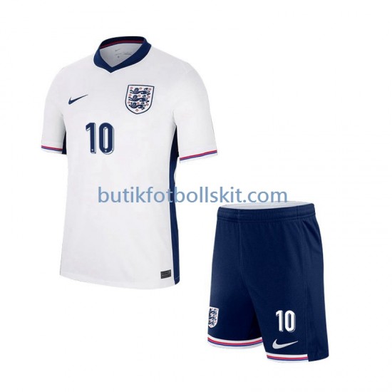 England Jude Bellingham 10 Barn Hemma Matchtröja Euro 2024 Kortärmad