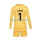 Frankrike Hugo Lloris 1 Målvakt Barn Hemma Matchtröja Euro 2024 Långärmad