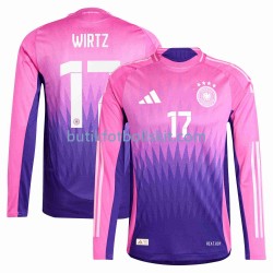 Tyskland Florian Wirtz 17 Män Borta Matchtröja Euro 2024 Långärmad