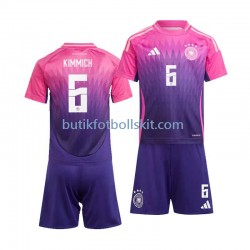 Tyskland Joshua Kimmich 6 Barn Borta Matchtröja Euro 2024 Kortärmad