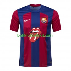 FC Barcelona Rolling Stones Män Hemma Matchtröja 2023/24 Kortärmad