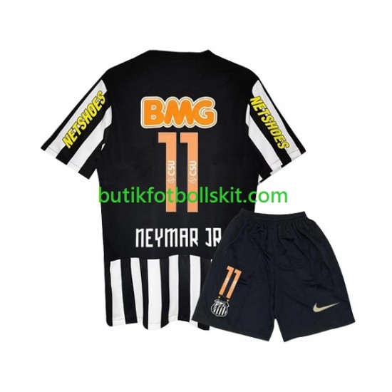 Santos FC Neymar JR 11 -2012 Retro Barn Borta Matchtröja 2011 Kortärmad