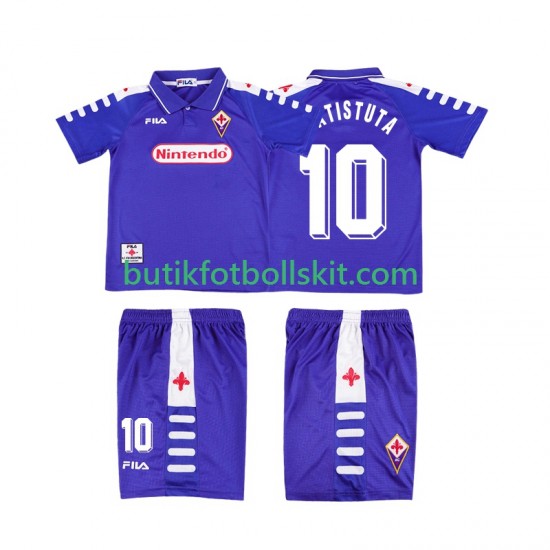 Fiorentina RUICOSTA 10 Retro Barn Hemma Matchtröja 1999 1998 Kortärmad