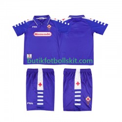 Fiorentina Retro Barn Hemma Matchtröja 1999 1998 Kortärmad