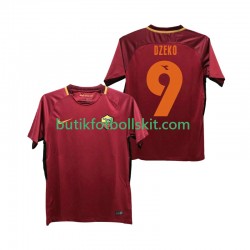 AS Roma DZEKO 9 2017-2018 Retro Män Hemma Matchtröja Kortärmad
