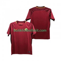 AS Roma 2017-2018 Retro Män Hemma Matchtröja Kortärmad