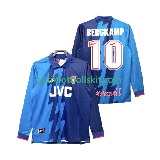 Arsenal Bergkamp 10 1995 1996 Retro Män Borta Matchtröja Långärmad