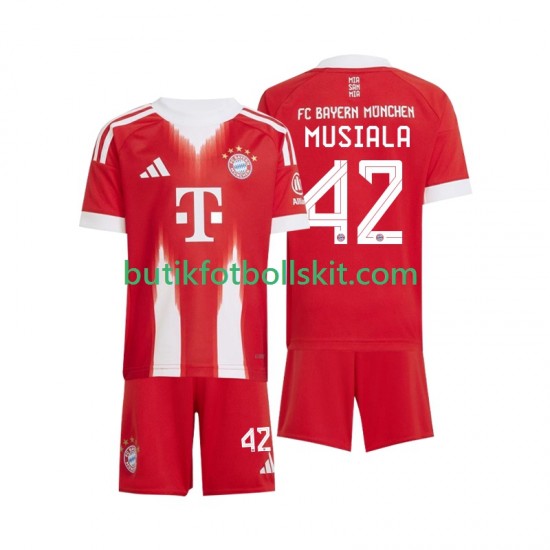 FC Bayern München Jamal Musiala 42 Barn Hemma Matchtröja 2025/26 Kortärmad