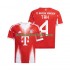 FC Bayern München Jonathan Tah 4 Män Hemma Matchtröja 2025/26 Kortärmad