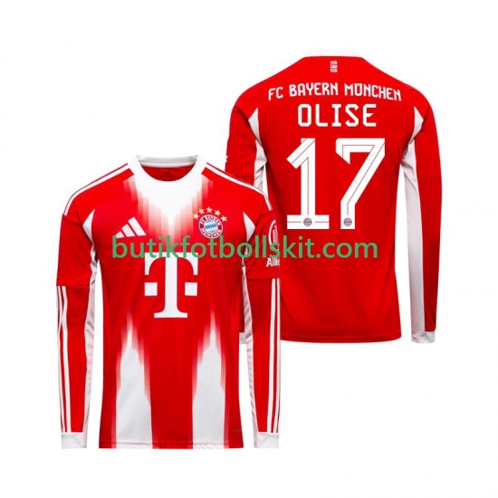 FC Bayern München Michael Olise 17 Män Hemma Matchtröja 2025/26 Långärmad