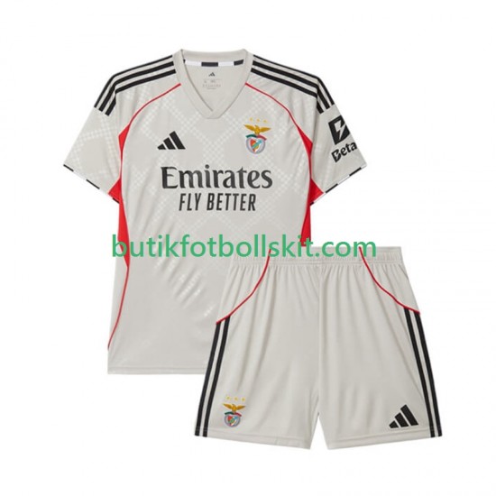 Benfica Barn Borta Matchtröja 2025/26 Kortärmad