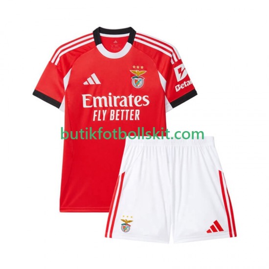 Benfica Barn Hemma Matchtröja 2025/26 Kortärmad