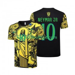 Brasilien Neymar JR 10 Jesus Män Hemma Matchtröja 2024 Kortärmad