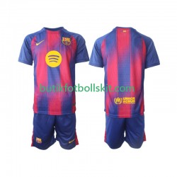 FC Barcelona Barn Hemma Matchtröja 2025/26 Kortärmad