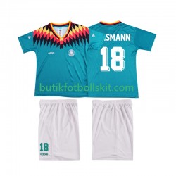 Tyskland KLINSMANN 18 1994 Retro Barn Borta Matchtröja Kortärmad