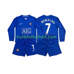 Manchester United Cristiano Ronaldo 7 Retro Barn Borta Matchtröja 2008 Långärmad
