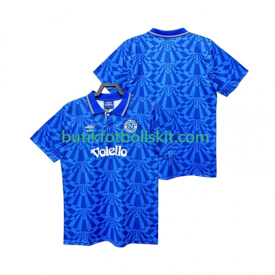 SSC Napoli 1991 1993 Retro Män Hemma Matchtröja Kortärmad