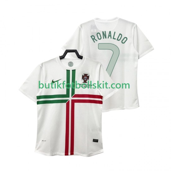 Portugal Cristiano Ronaldo 7 2012 Retro Män Borta Matchtröja Kortärmad