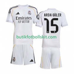 Real Madrid Arda Guler 15 Barn Hemma Matchtröja 2025/26 Kortärmad